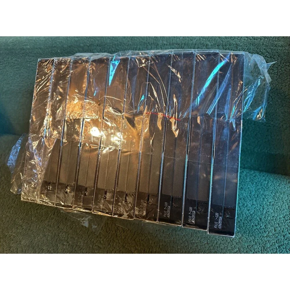 Fujifilm HQ 120 Blank VHS 10 Pack Sealed EP 6 Hours Videotape High Quality